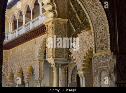 Alcázar von Sevilla, Spanien Stockfoto