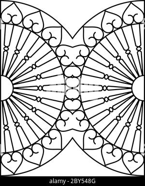 Schmiedeeisen Kamin Grill Vektorgrafiken Stock Vektor