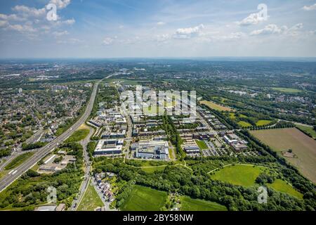 technologiezentrum Dortmund und TU Dortmund, 10.04.2020, Luftaufnahme, Deutschland, Nordrhein-Westfalen, Ruhrgebiet, Dortmund Stockfoto