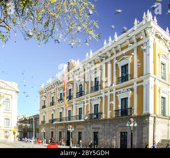 Bolivianischer Regierungspalast, Palacio Quemado, La Paz, Bolivien Stockfoto