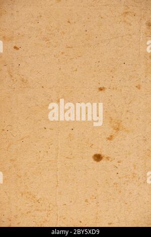 Alte gelbe Bastelpapier Hintergrund Stockfoto