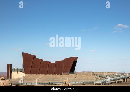 Broken Hill Australien 2. Dezember 2019 : Blick auf das Bergarbeiterdenkmal in Broken Hill in New South Wales, Australien Stockfoto