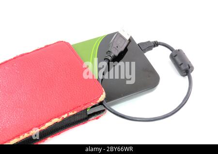 External hard disk Stockfoto