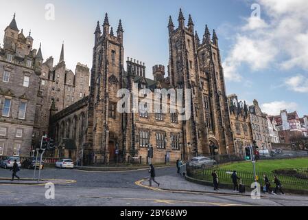 New College, die Universität von Edinburgh in Edinburgh, der Hauptstadt von Schottland, Teil von Großbritannien Stockfoto