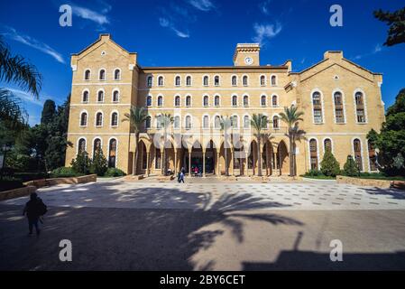 College Hall Gebäude in der American University of Beirut in Beirut, Libanon Stockfoto