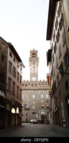 Palazzo Vecchio (Alter Palast). Florenz. Italien. Stockfoto