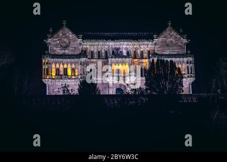 Palast Sobrellano in Comillas Stadt in der autonomen Gemeinschaft Kantabrien in Nordspanien Stockfoto