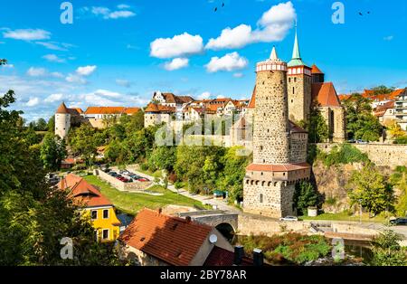 Blick auf Bautzen Stadt in Deutschland Stockfoto