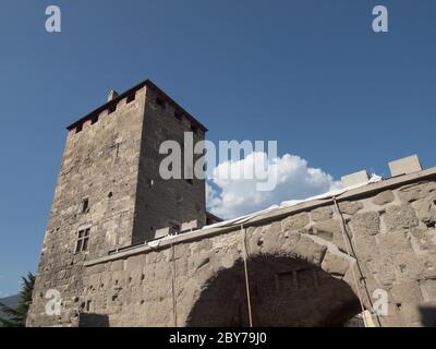 Porte pretorienne Aoste Stockfoto