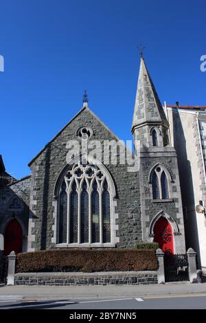 Kirchengebäude in Aberdyfi Stockfoto