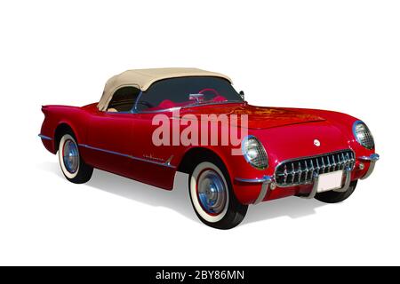 1955 V8 Chevrolet Corvette Stockfoto