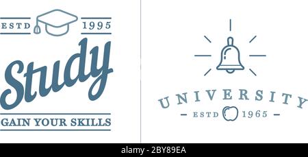 Set von Vektor Bildung Icons Illustration kann als Logo oder Symbol in Premium-Qualität verwendet werden Stock Vektor