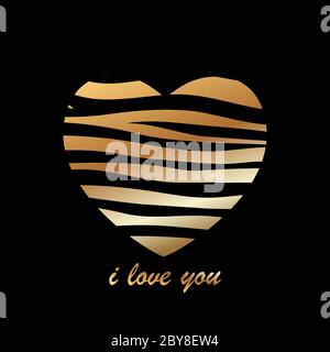 Happy Valentines Day Card. I Love You BackgroundVektor-Illustration eps10 Stock Vektor
