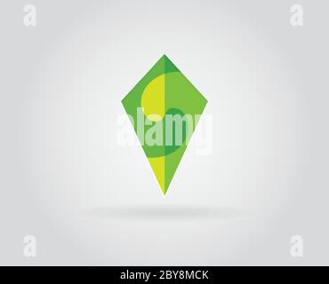Logo Icon Design Template Elemente in Vektorbuchstaben Stock Vektor