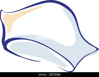 Krankenschwester Hand gezeichnet Kappe oder Hut Vektor-Symbol Illustration Stock Vektor