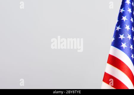 US-Nationalflagge mit Platz für Text und Werbung Stockfoto