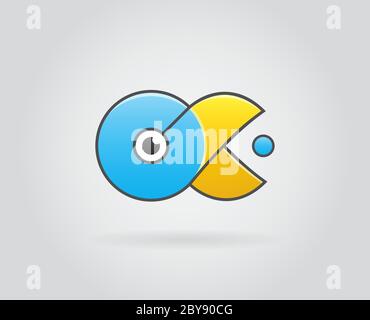 Logo Icon Design Template Elemente in Vektorbuchstaben Stock Vektor