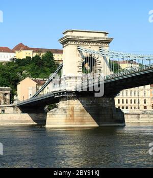 Széchenyi Kettenbrücke Stockfoto