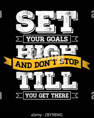 Vector Grunge Concept mit Inspiration Phrase für Poster oder T-Shirt. Zitat Zur Kreativen Motivation. Stock Vektor