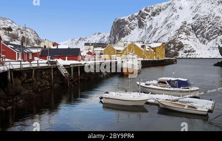 Nusfjord, Norwegen Stockfoto