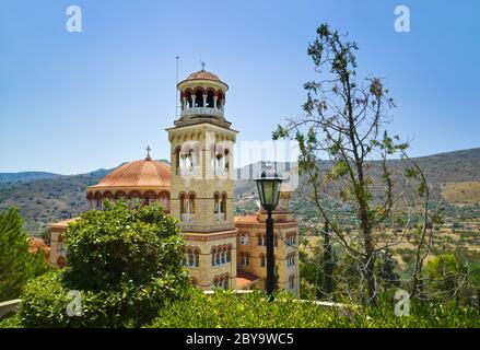 Kirche Agios Nectarios auf der Insel Ägina Griechenland Stockfoto