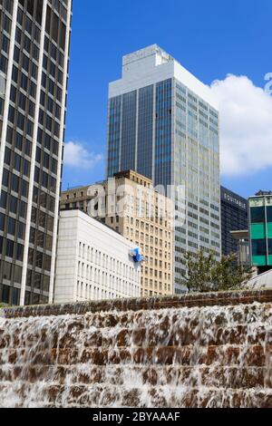 Brunnen im Underground Atlanta, Georgia, USA Stockfoto