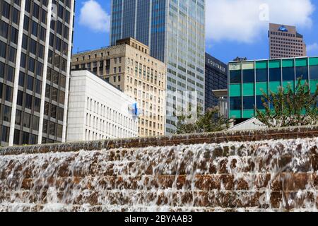 Brunnen im Underground Atlanta, Georgia, USA Stockfoto