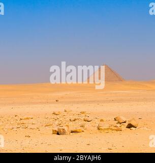 Rote Pyramide von Dahshur, Kairo, Ägypten Stockfoto