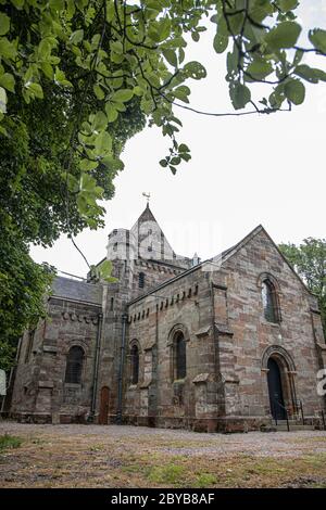 St Thomas's Church in Butterton in Staffordshire eine typisch englische Landkirche. Stockfoto