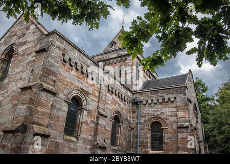 St Thomas's Church in Butterton in Staffordshire eine typisch englische Landkirche. Stockfoto