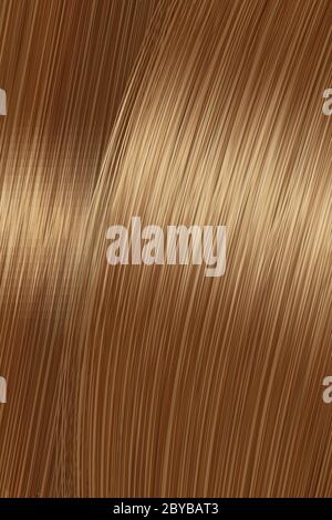 Realistische goldbraun Brünette Haar Textur Hintergrund Stock Vektor