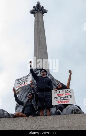 London, 3. Juni 2020. Etwa 15000 Menschen hat sich bei Black Lives Matter nach dem Mord an George Floyd in Minneapolis durch Polizeibeamten Stockfoto