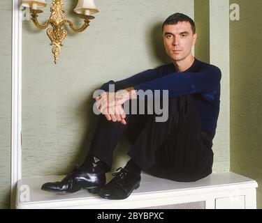 David Byrne von The Talking Heads in London 1985 Stockfoto