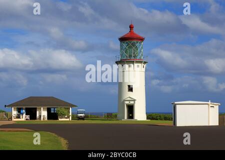 -Leuchtturm von Kilauea, Kauai Insel, Hawai'i, USA Stockfoto