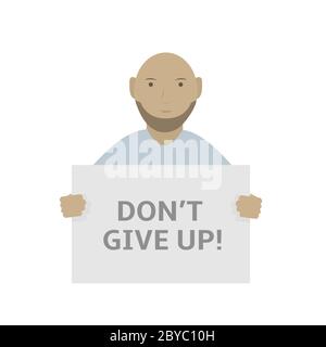 Arzt hält Banner Stock Vektor