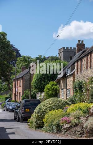 Church Street, Beckley, Oxfordshire, Großbritannien Stockfoto