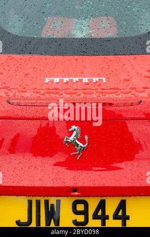 Ferrari 458 Italia DCT S-A auf der Oldtimer-Ausstellung Blenheim Palace, Oxfordshire, Großbritannien Stockfoto