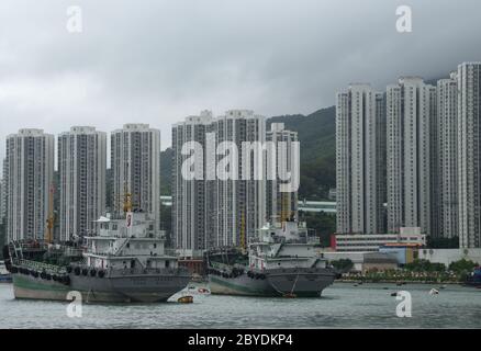 Port Tsuen Wan, Hongkong Stockfoto