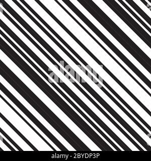 Nahtloses Muster mit schrägen schwarzen Linien Stock Vektor