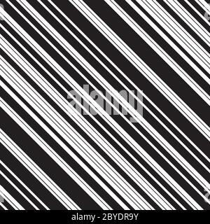 Nahtloses Muster mit schrägen schwarzen Linien Stock Vektor