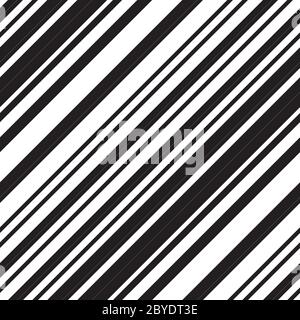 Nahtloses Muster mit schrägen schwarzen Linien Stock Vektor