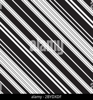 Nahtloses Muster mit schrägen schwarzen Linien Stock Vektor