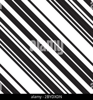 Nahtloses Muster mit schrägen schwarzen Linien Stock Vektor