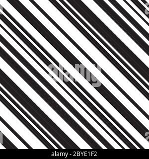 Nahtloses Muster mit schrägen schwarzen Linien Stock Vektor
