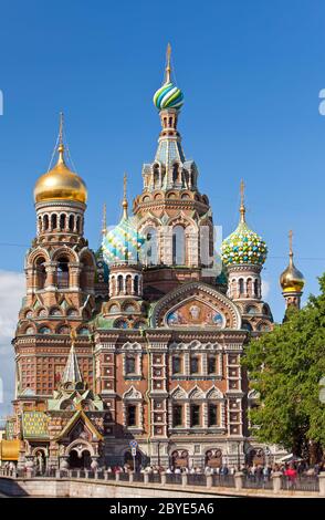 St. Petersburg, Russland.Kathedrale von Spas-na-krovi Stockfoto