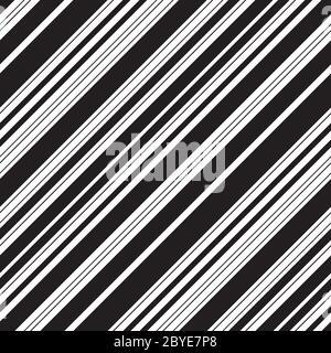 Nahtloses Muster mit schrägen schwarzen Linien Stock Vektor