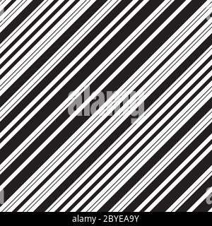 Nahtloses Muster mit schrägen schwarzen Linien Stock Vektor