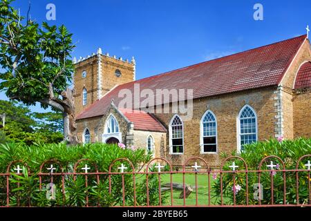 Alten kolonialen Kirche. Jamaika Stockfoto