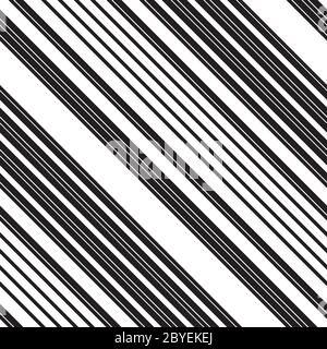 Nahtloses Muster mit schrägen schwarzen Linien Stock Vektor