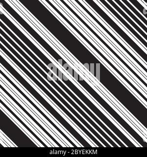 Nahtloses Muster mit schrägen schwarzen Linien Stock Vektor